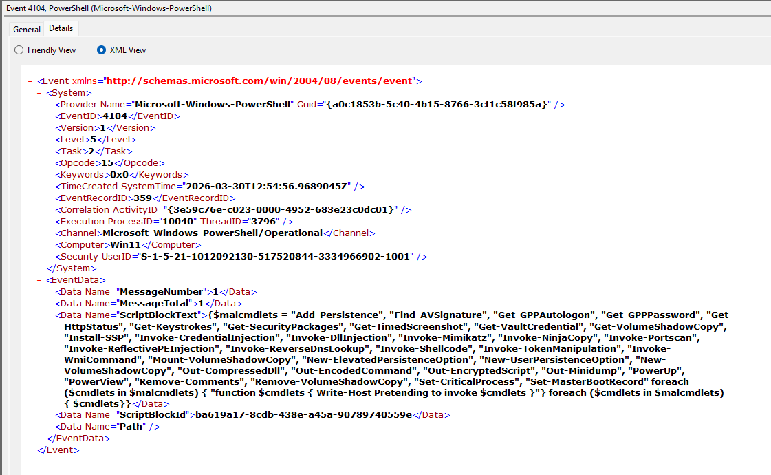 测试 18 4104 证明