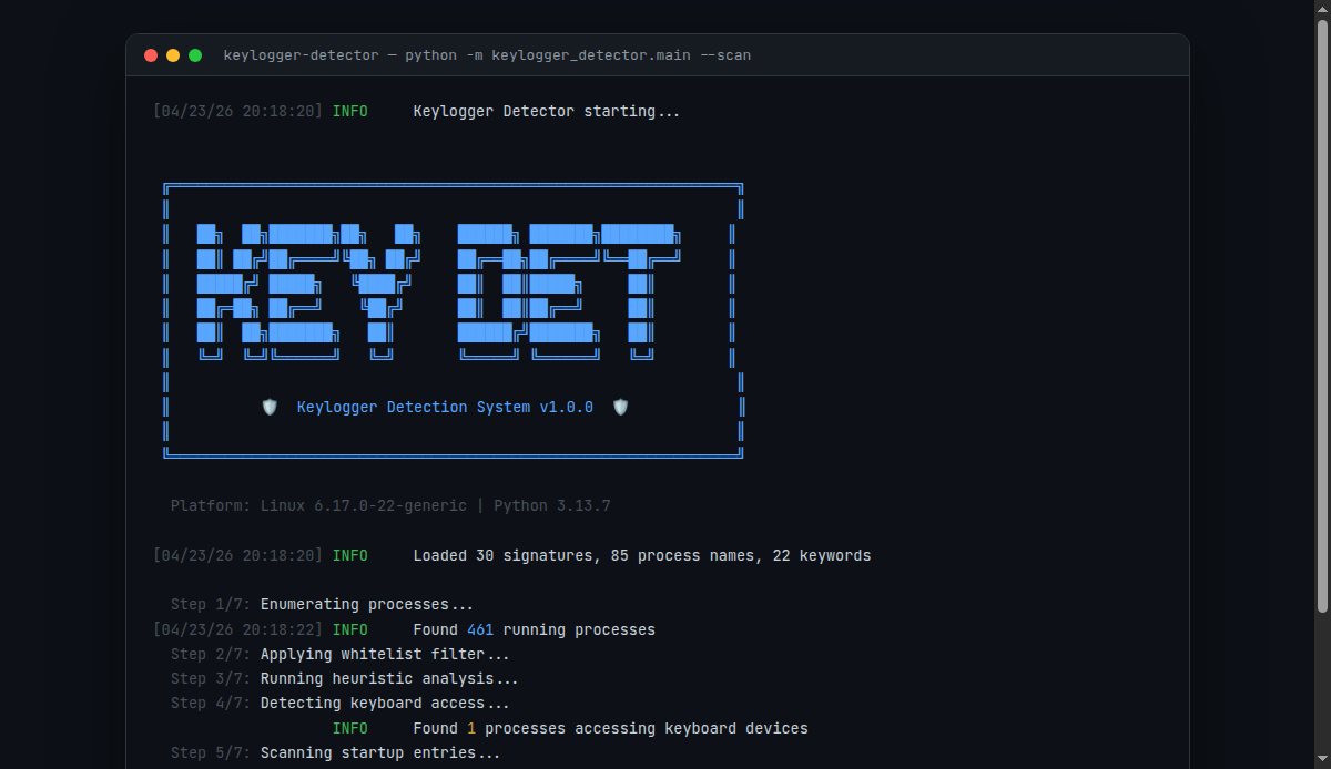Keylogger Detector Banner