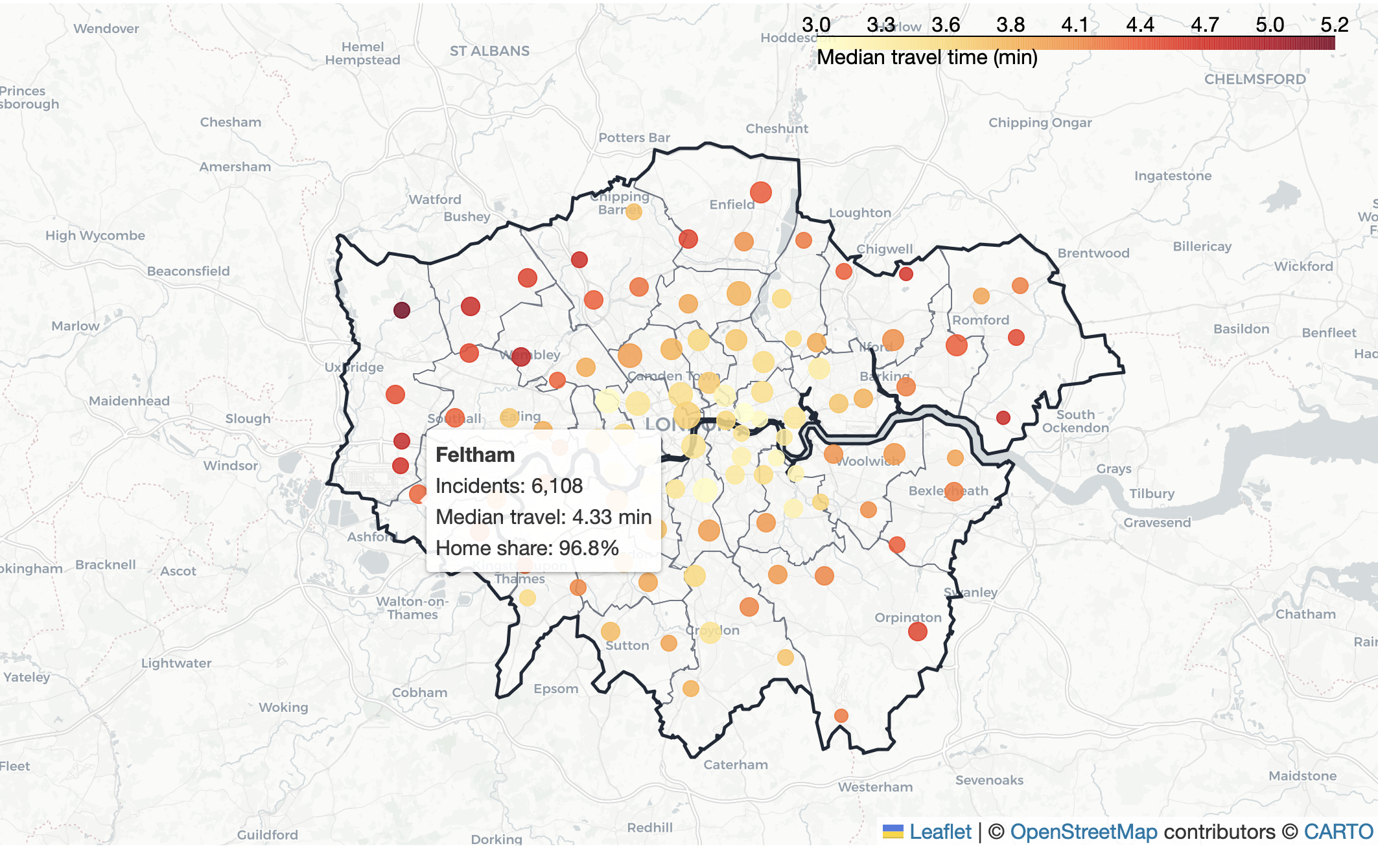 Station Coverage Map