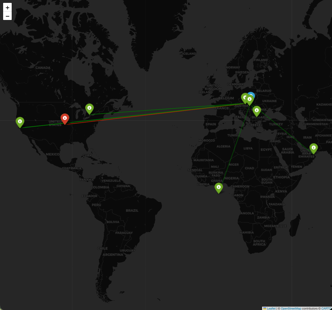 仪表板地图预览