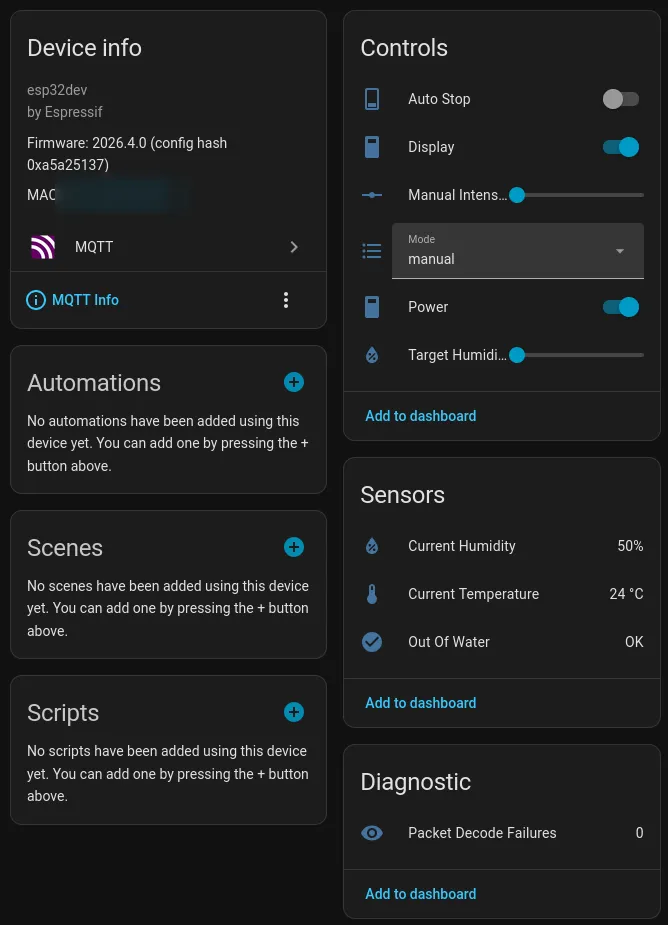 Levoit Classic 200S 在 Home Assistant