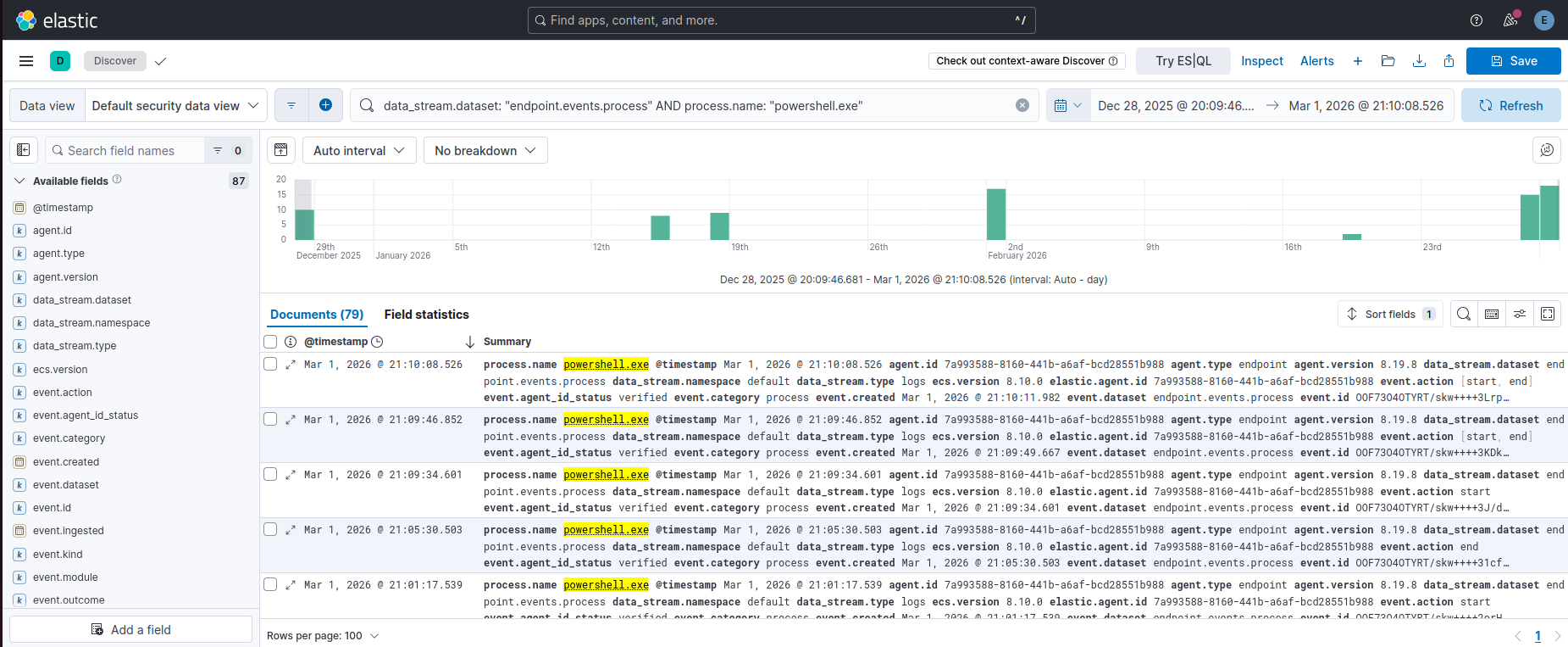 遥测 Discover 视图