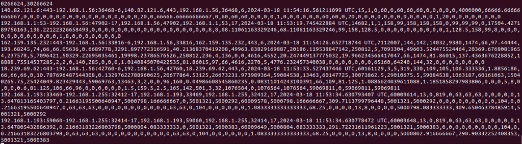 Animated image showing network flows
