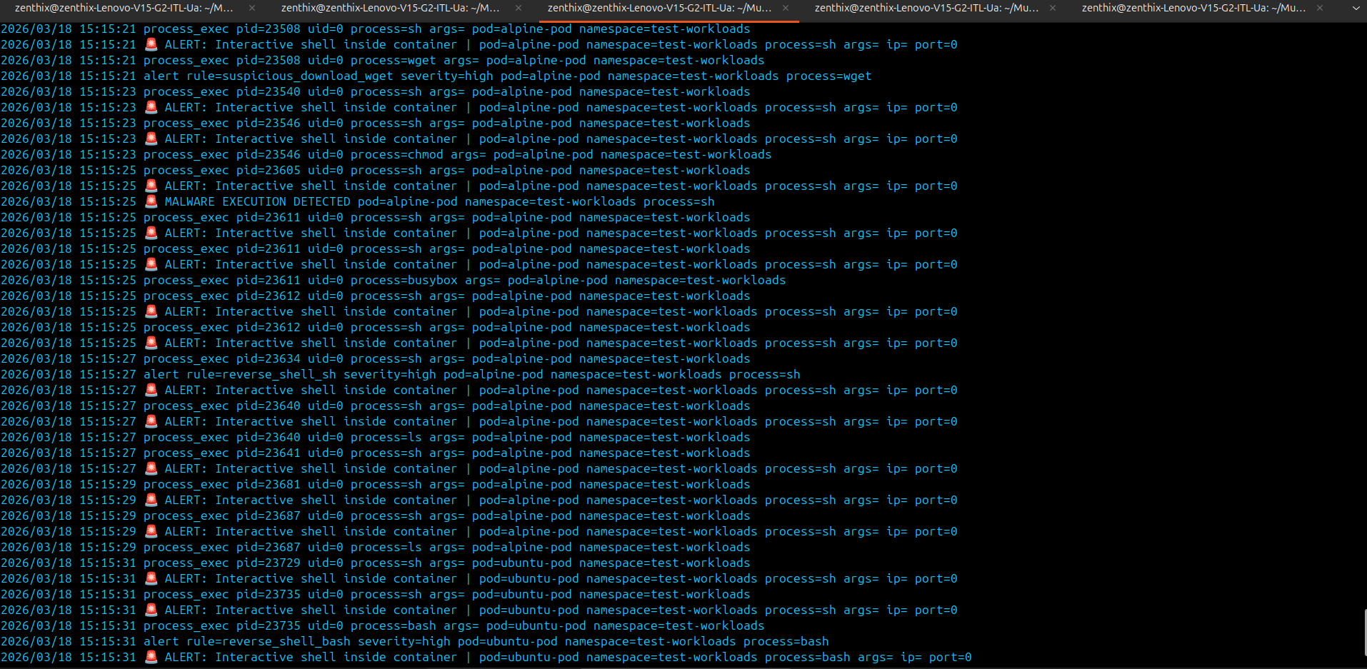 eBPF Agent Runtime Monitoring