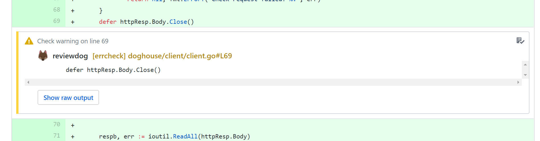 pull-request 中的评论