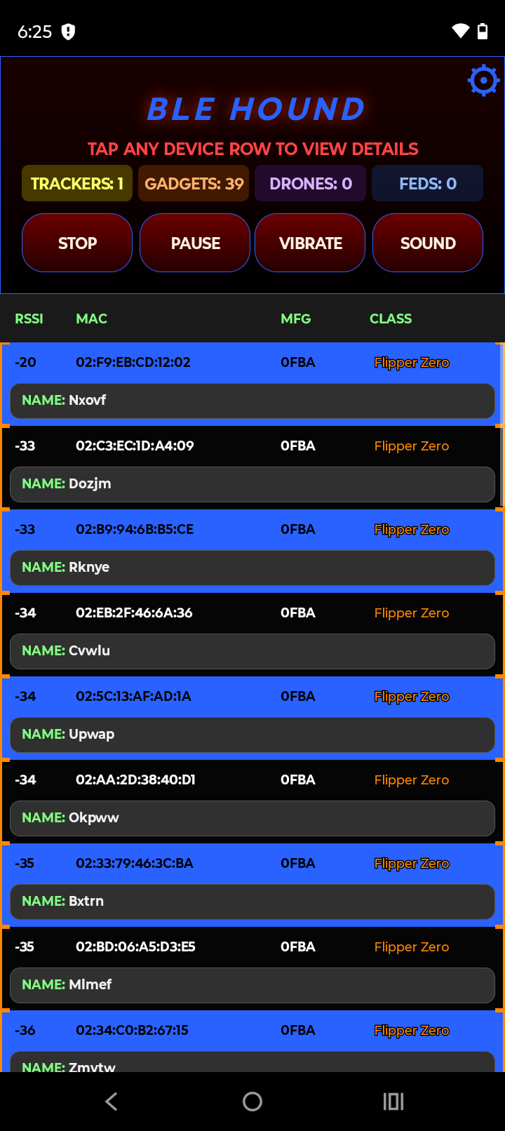 BLE Hound blue theme