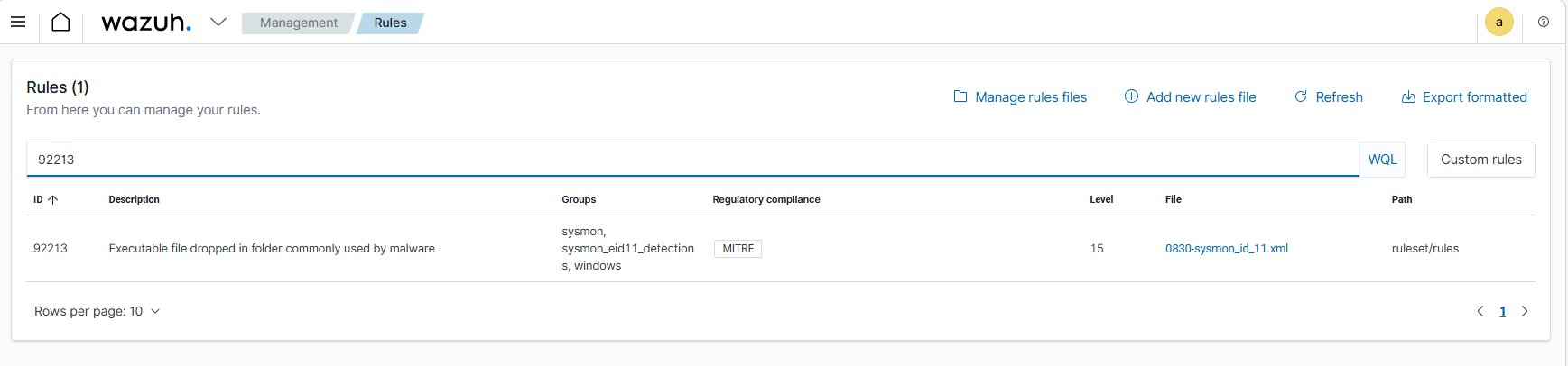 内置 Sysmon 规则 92213