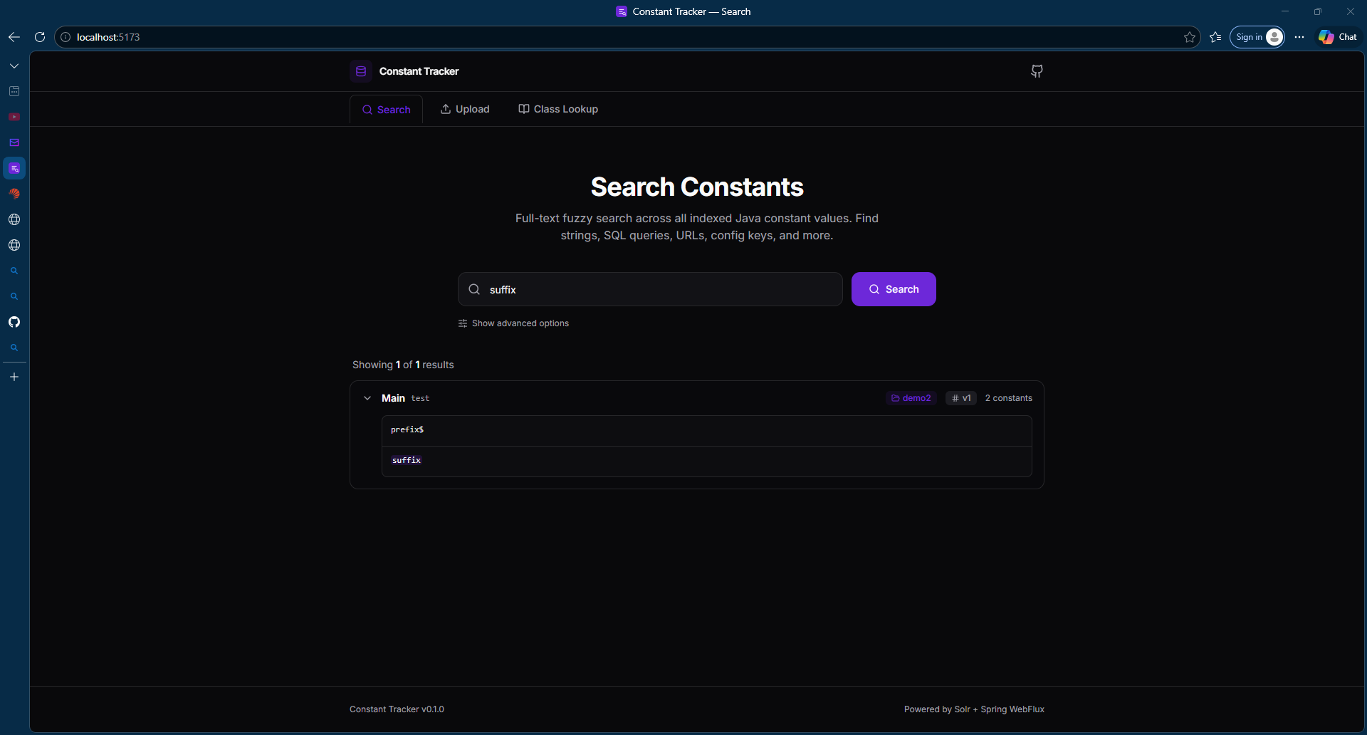 Application screenshot