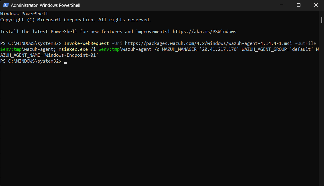 PowerShell 代理安装