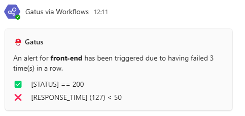 Teams Workflow 通知