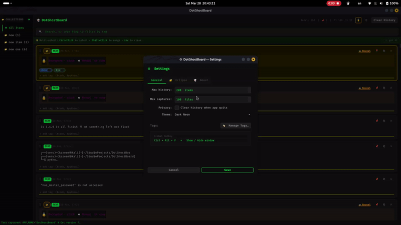 Settings and About Demo
