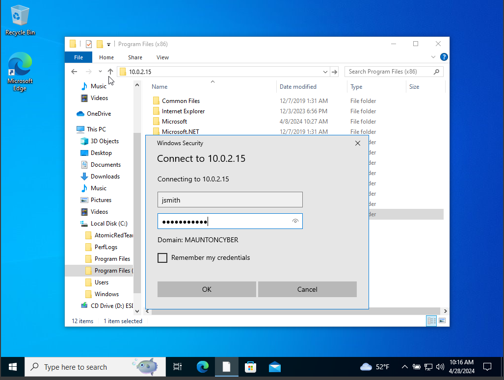 Victim authentication