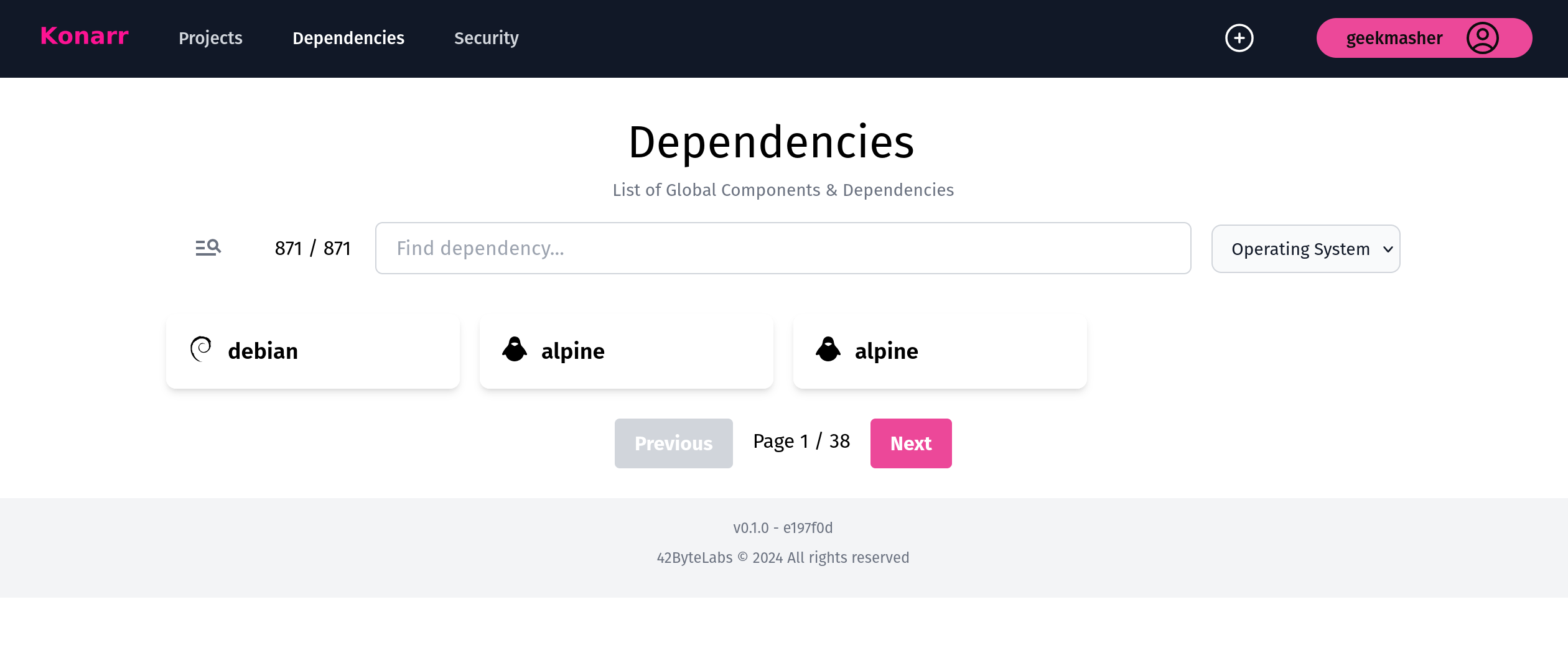 dependencies-view