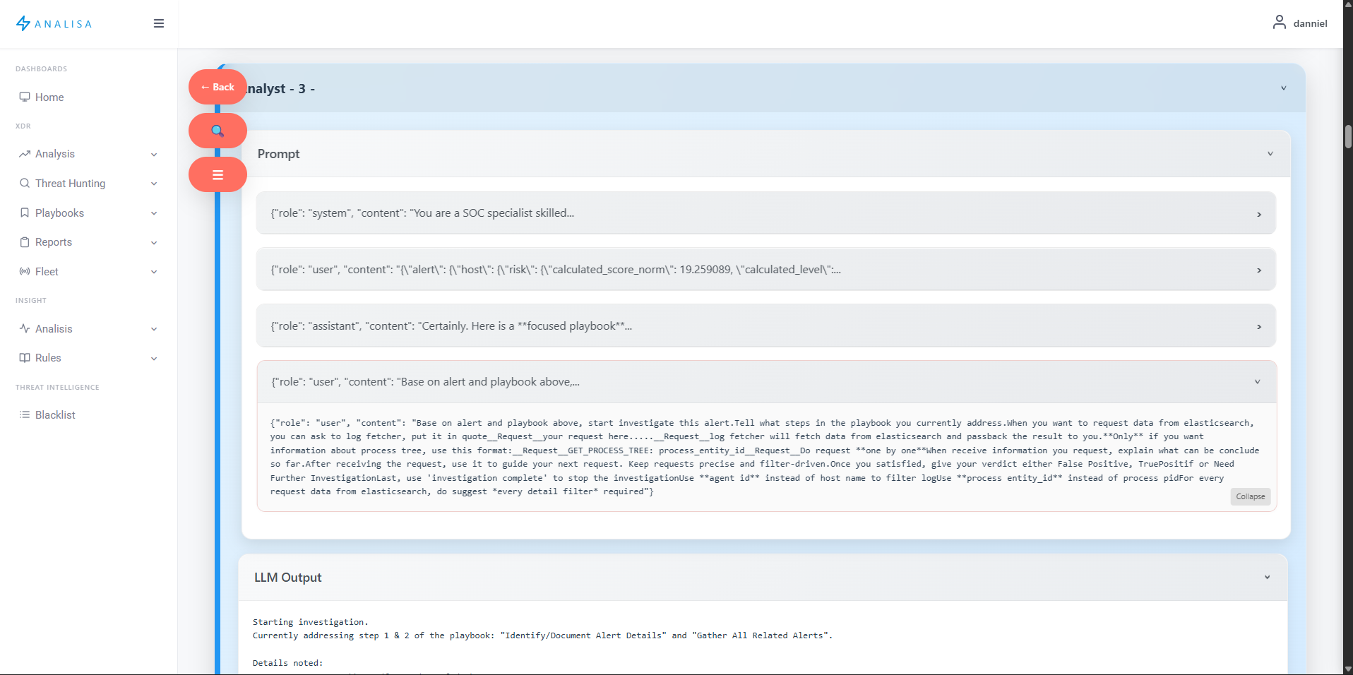 Agent Indicators - Analyst