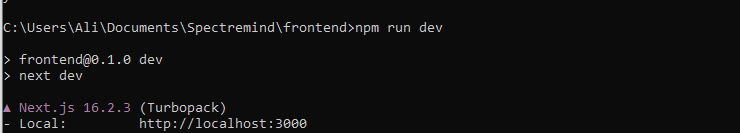 Frontend Dev Server Running