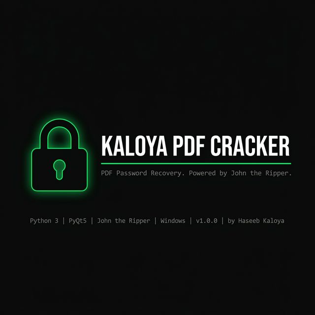 Kaloya PDF Cracker — 横幅