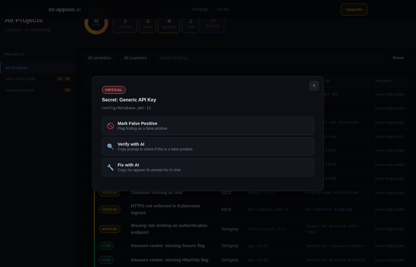带有分步修复说明的 AI 修复面板