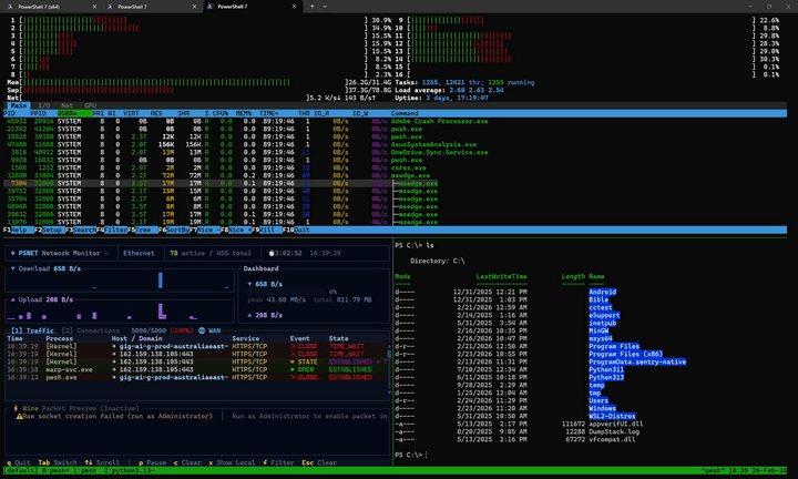 psmux 运行演示