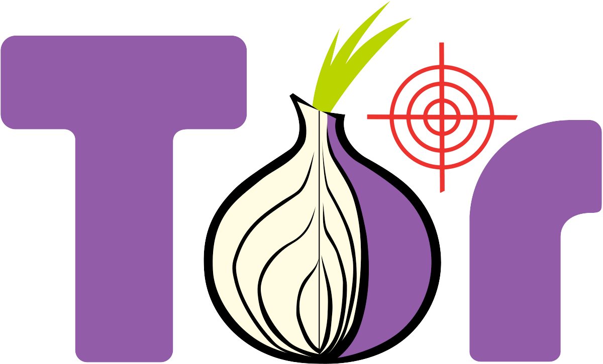Tor Logo with the onion and a crosshair on it