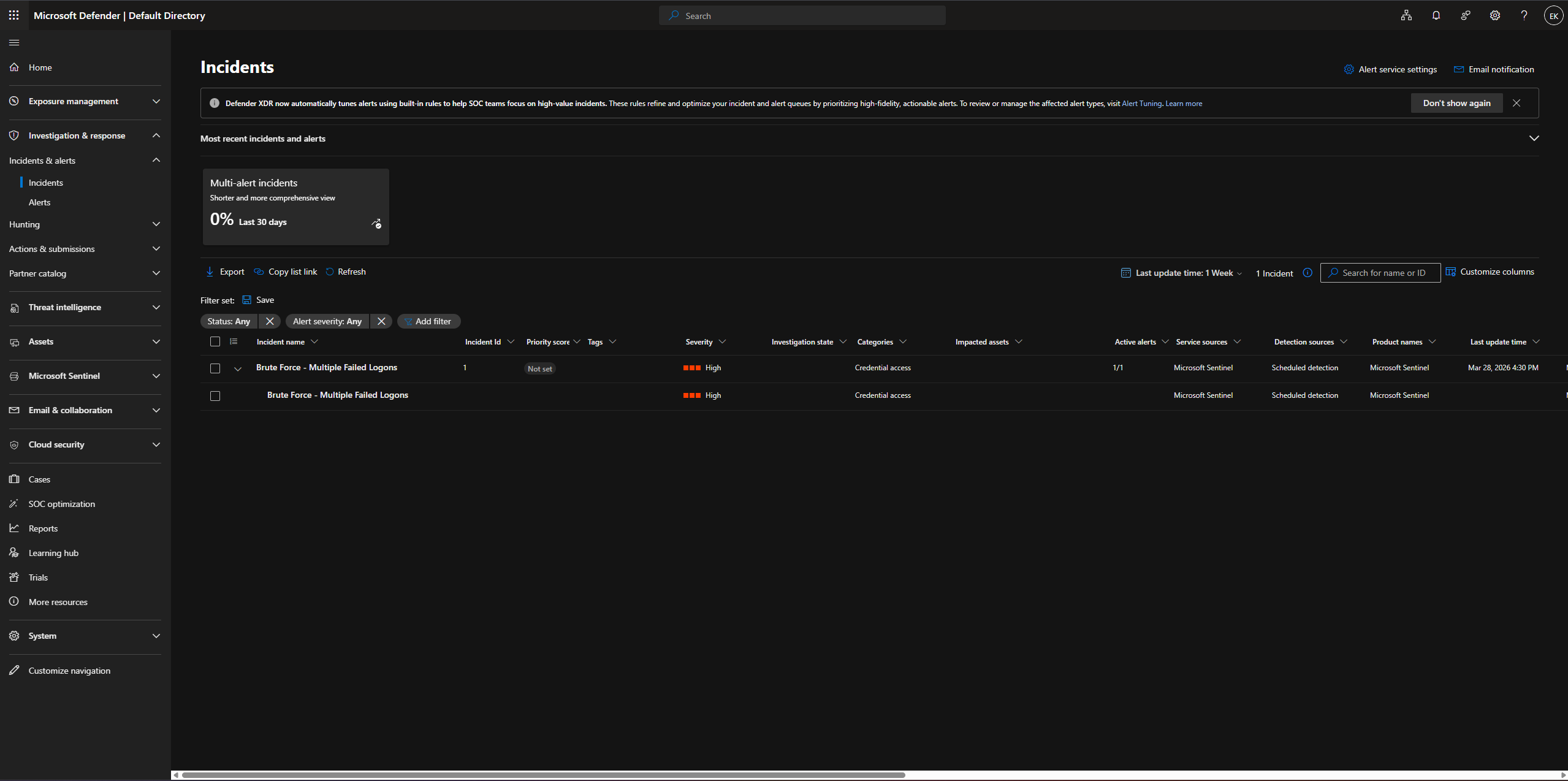 事件 - 检测到暴力破解