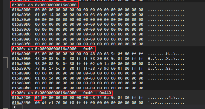 windbg db 88000 offset