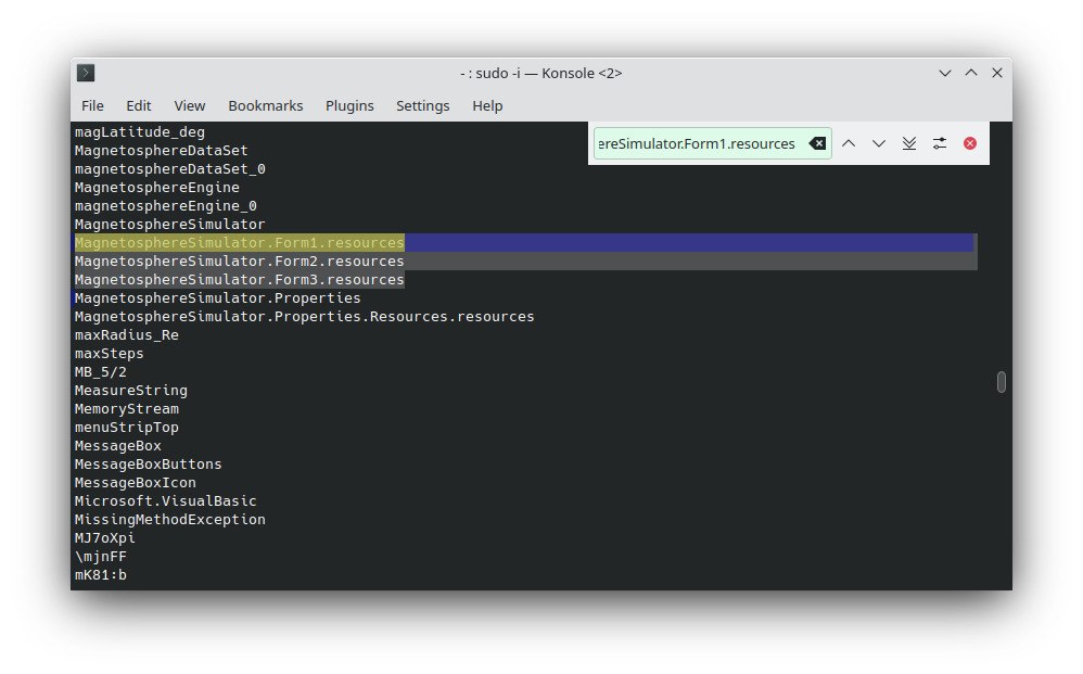Figure 5.4 — Strings: MagnetosphereSimulator namespace