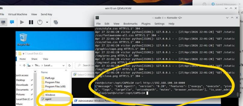 Figure 1.6 — CAPE dashboard accessible from host