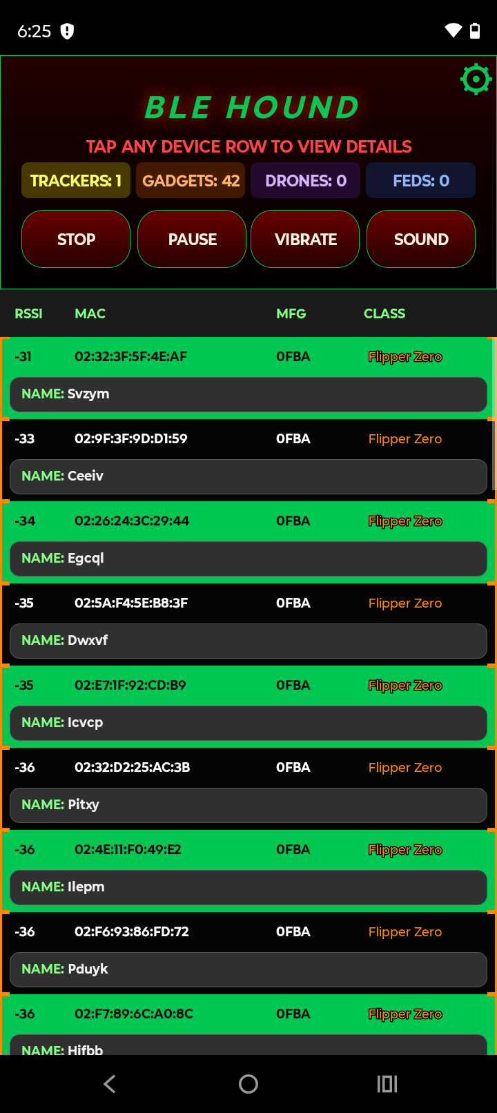 BLE Hound green theme