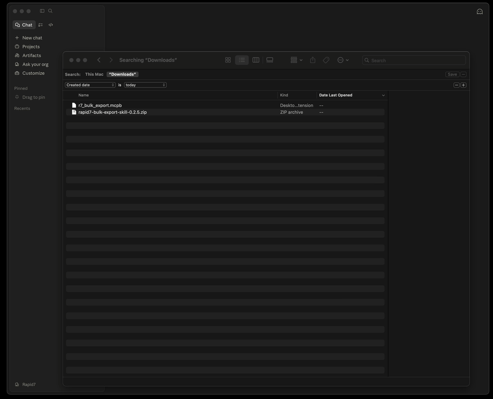 安装 Bulk Export MCP 和 Skill