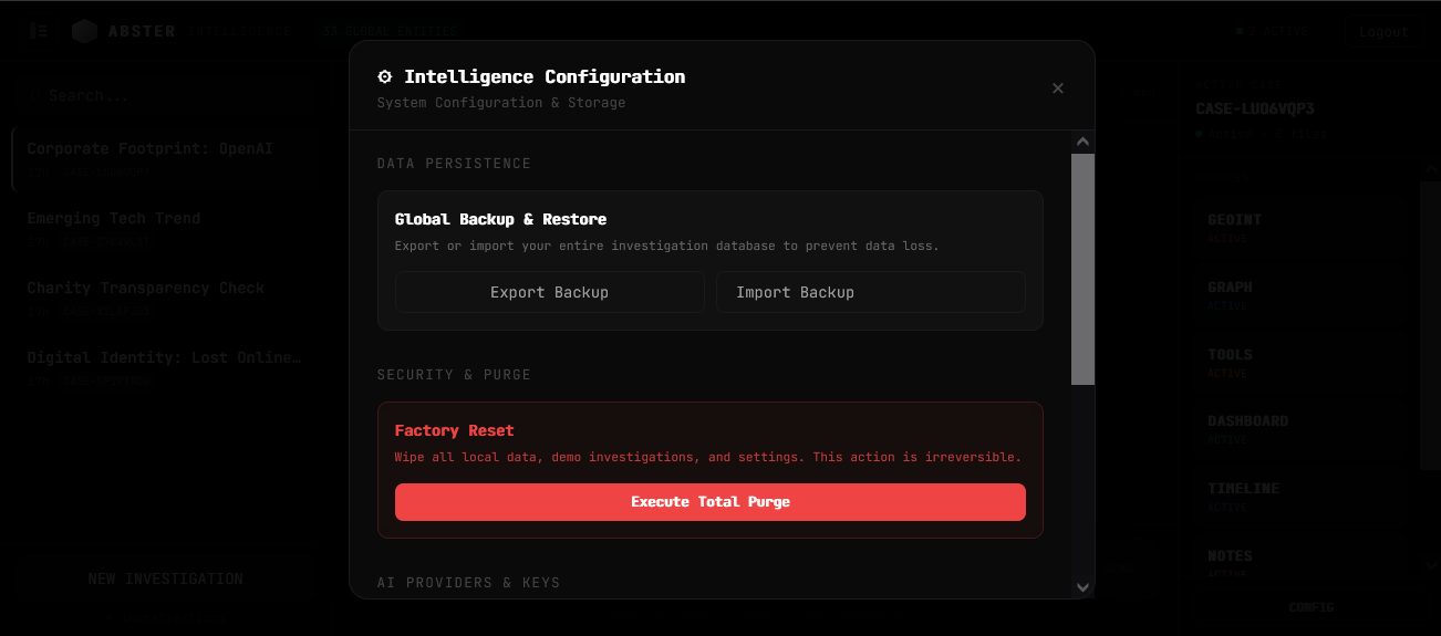Security Configuration and BYOK