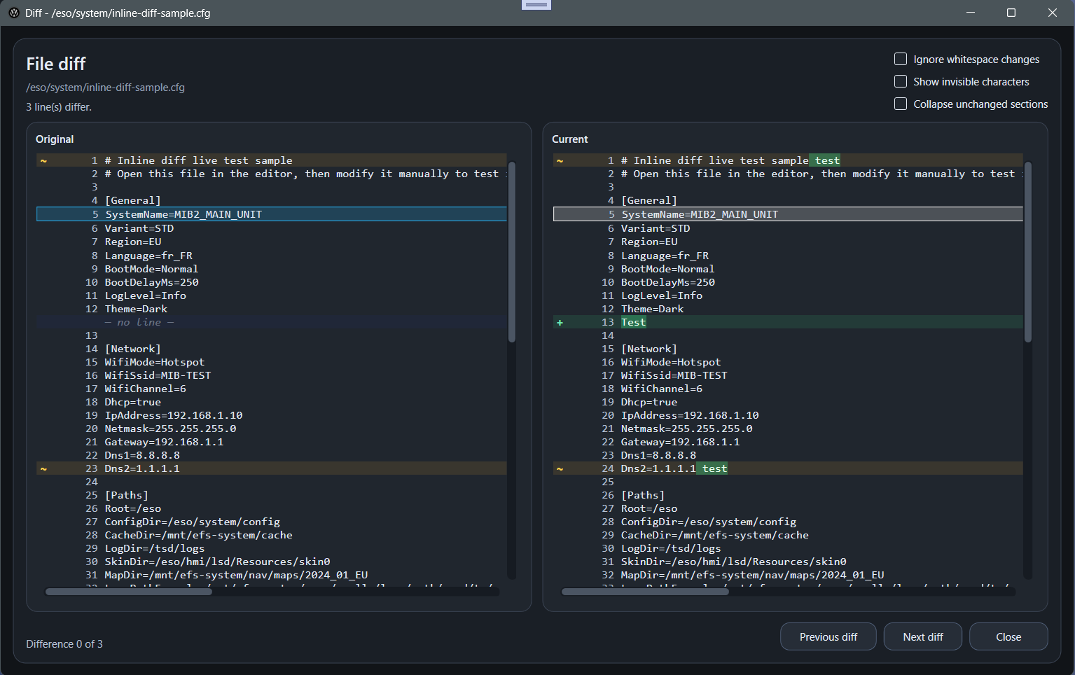 MibExplorer FileDiff