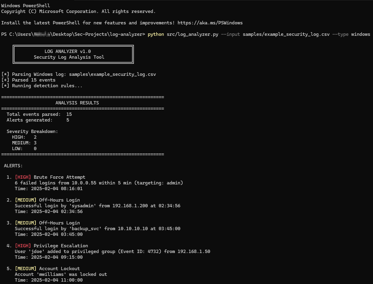 Log Analyzer Demo
