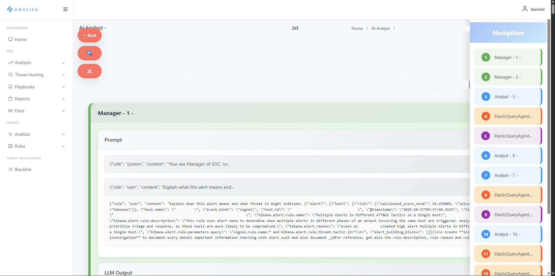 Alert Details Navigation