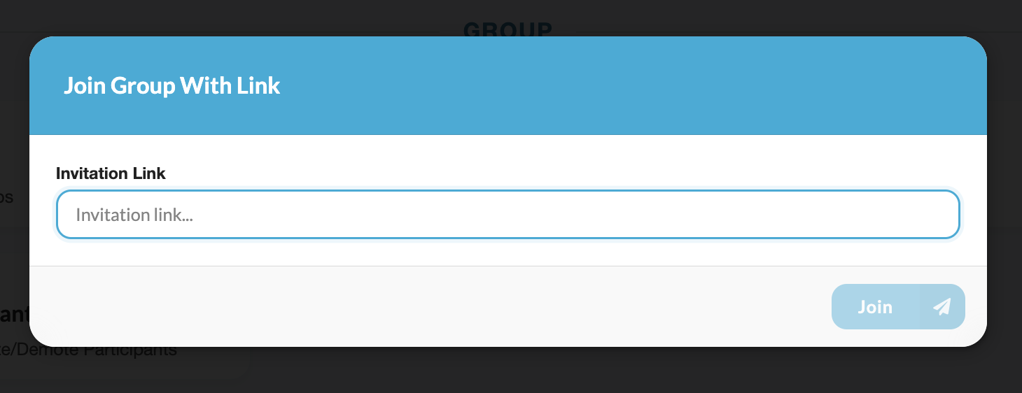 通过链接加入群组