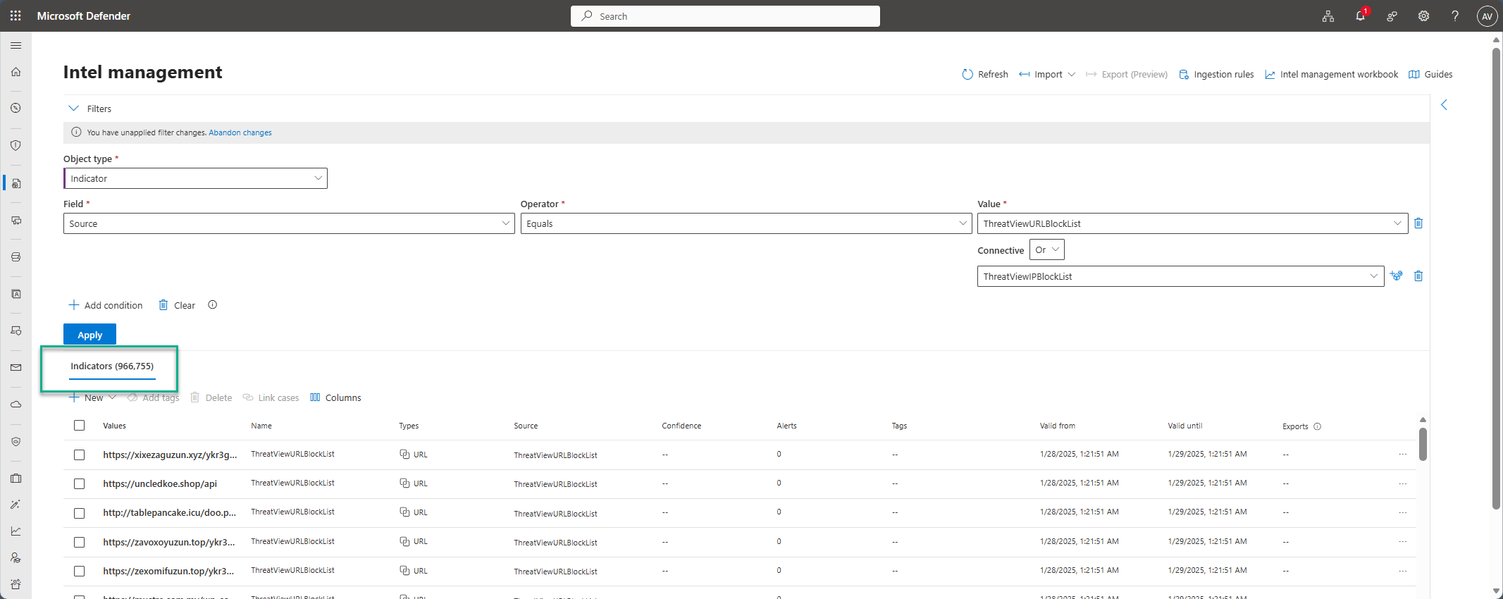 按源筛选以查找大量指标计数