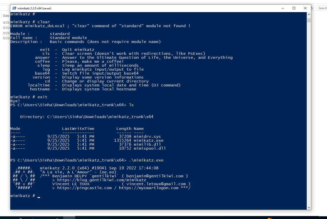 Mimikatz 在 PowerShell 中运行