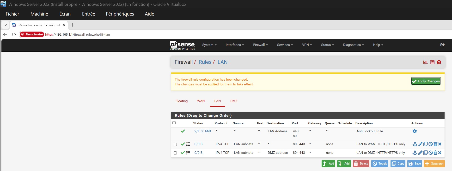 LAN 规则 — 最终状态