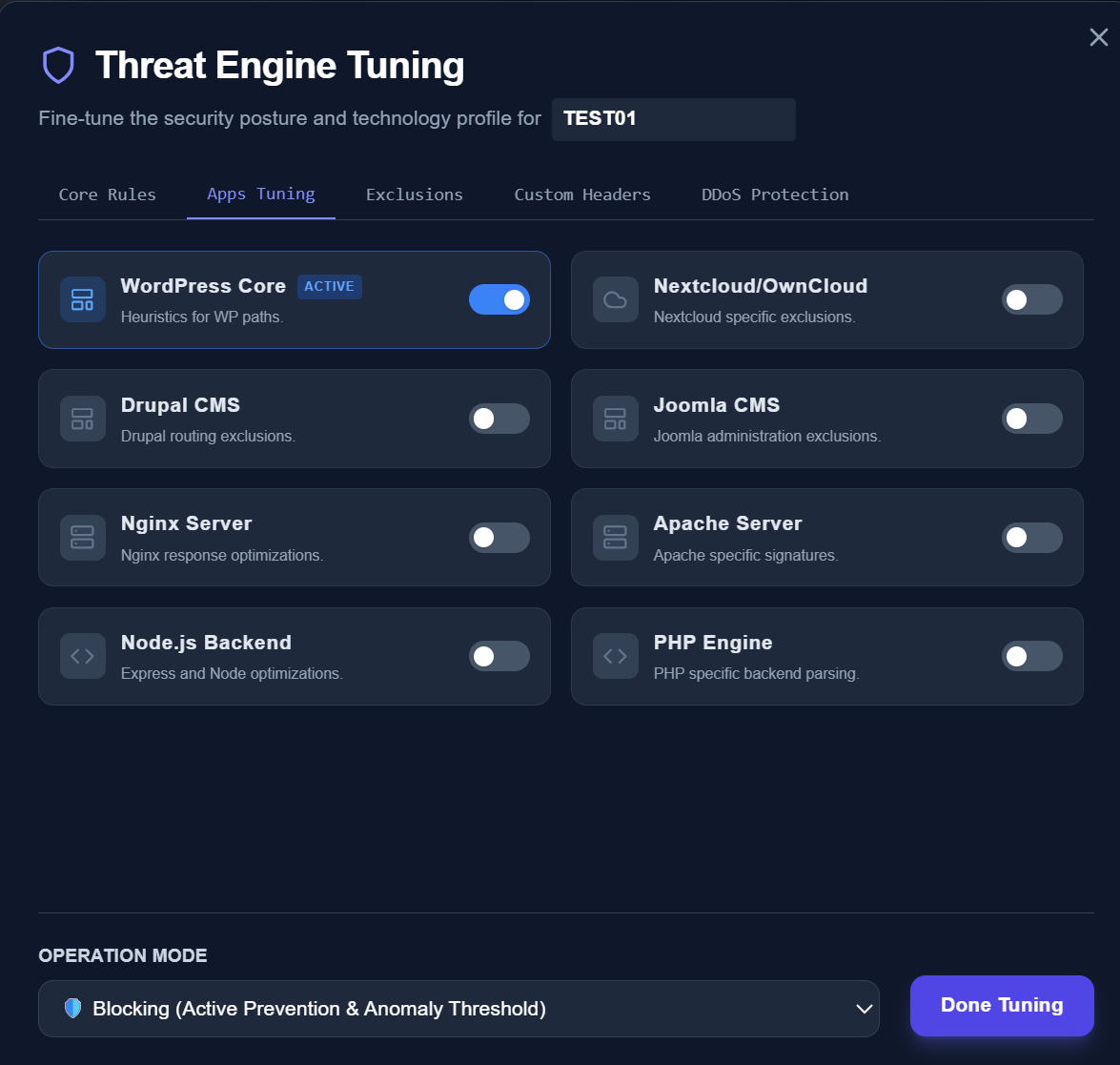 Application Configurations
