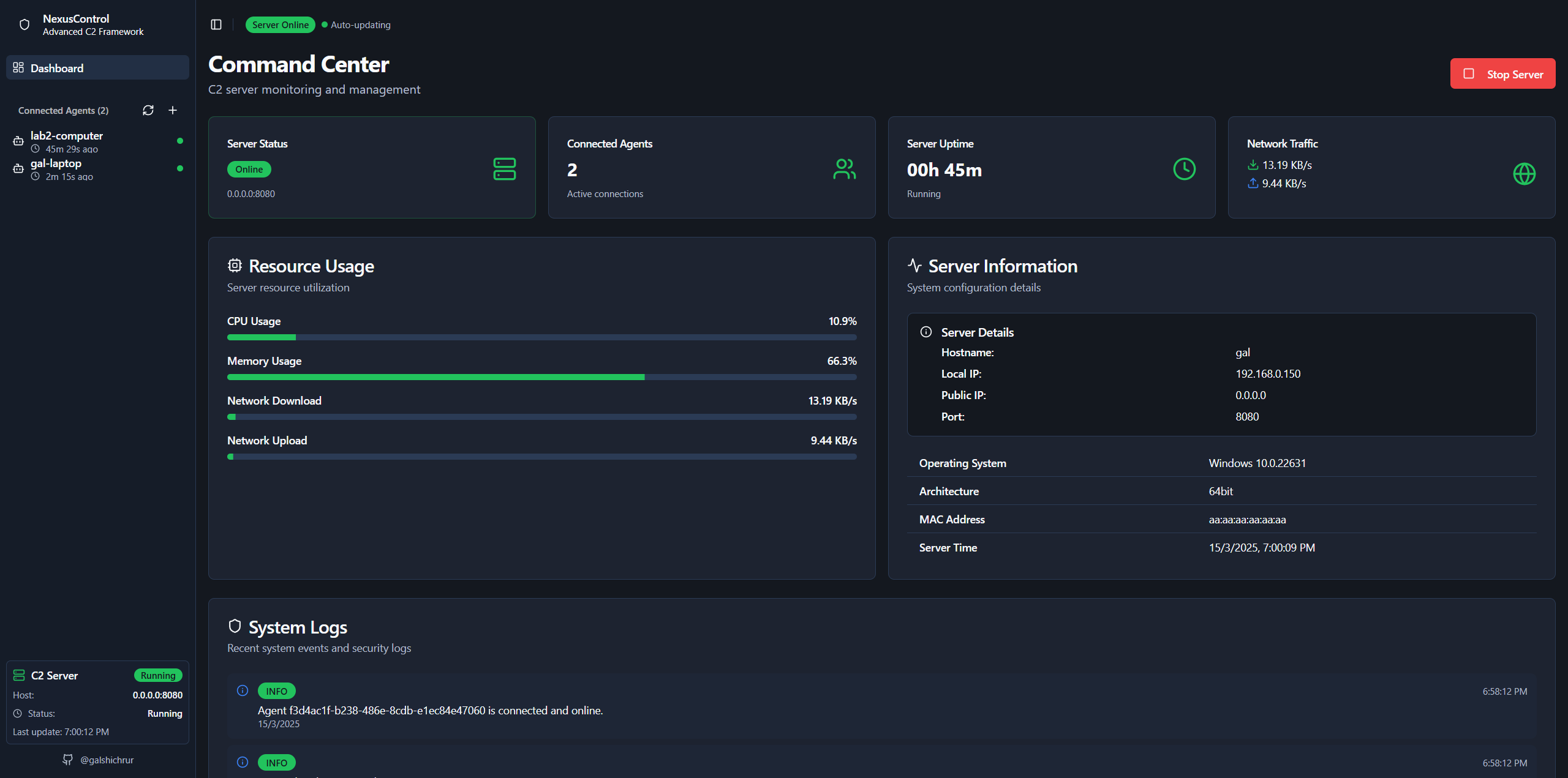 NexusControl Frontend