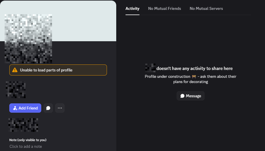 Account extortion attempt