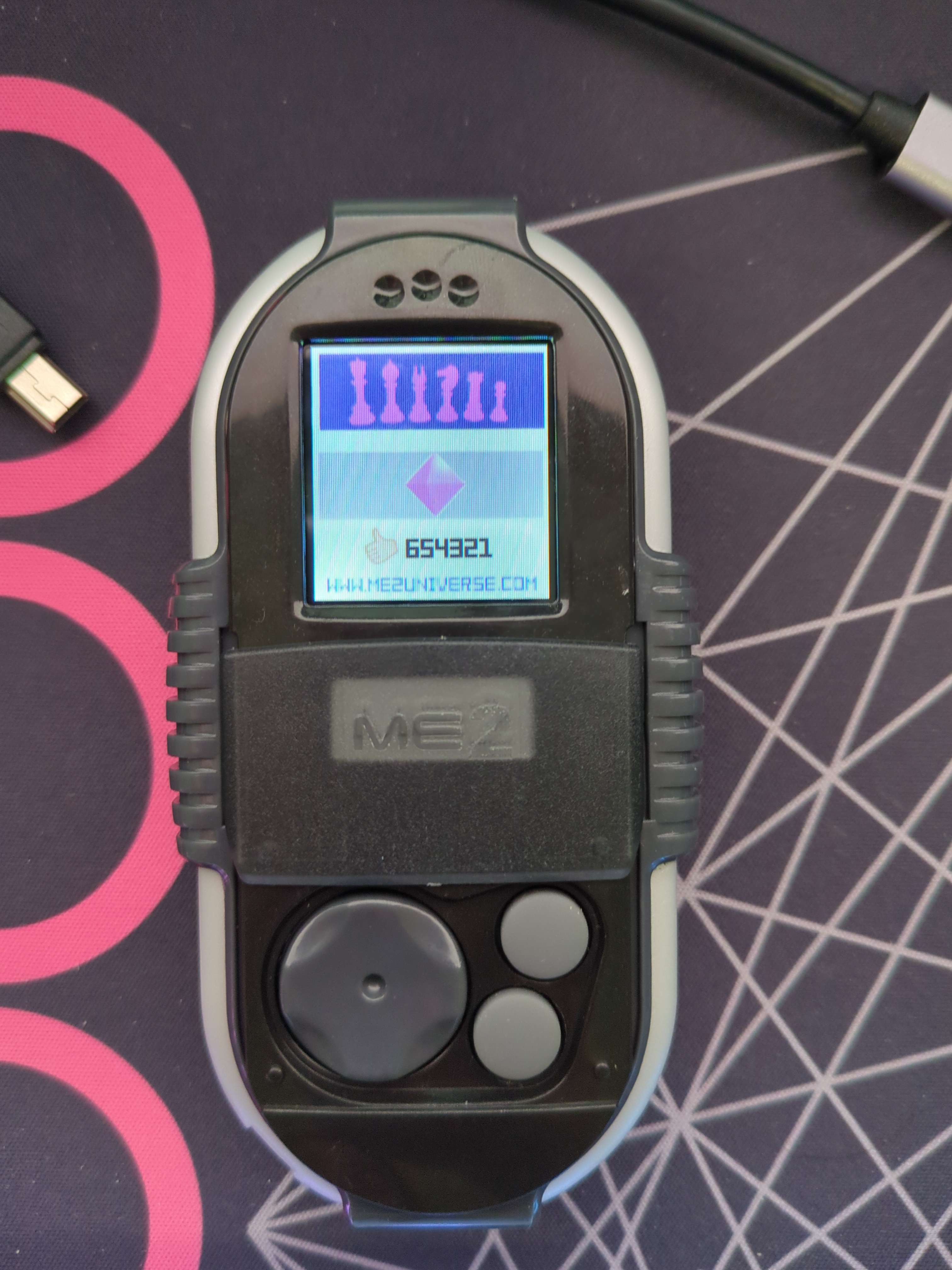 Score on device that says 654321