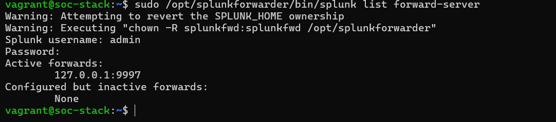 Splunk forwarder
