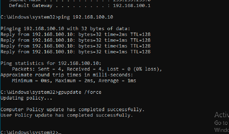 gpupdate /force