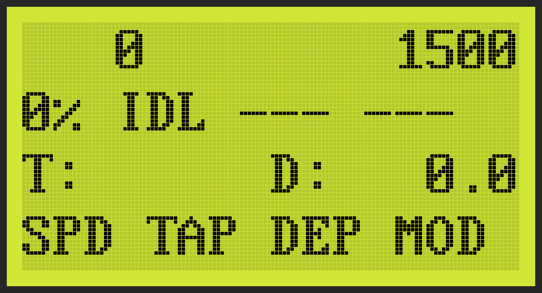 Idle screen