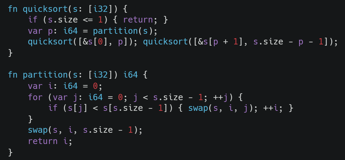 Kyoto Quicksort Example