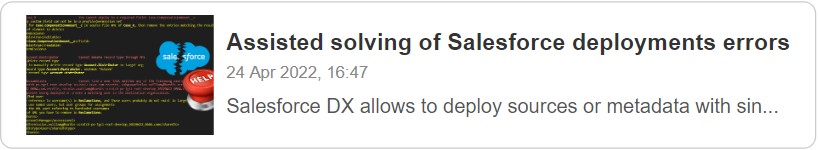 Salesforce 部署错误的辅助解决