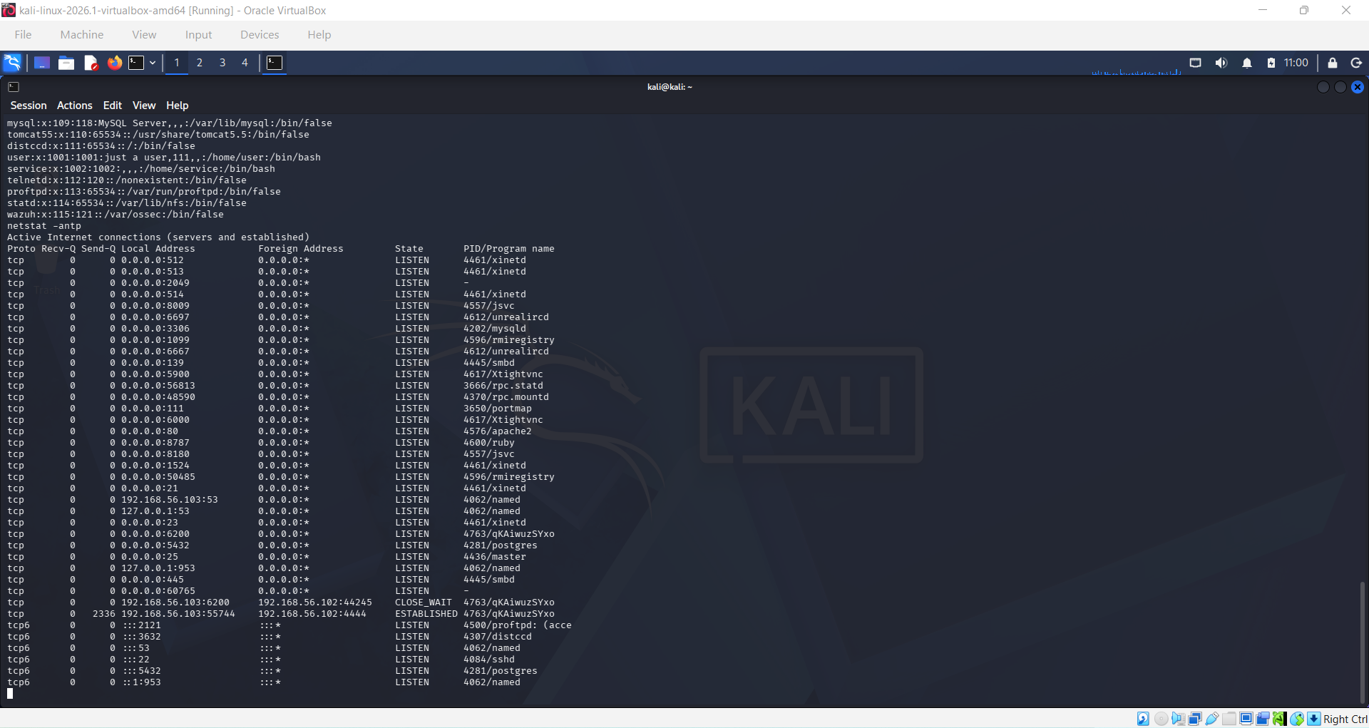 Netstat Output