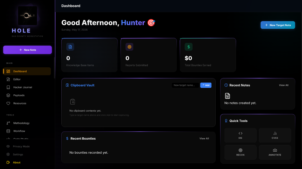 HOLE Dashboard