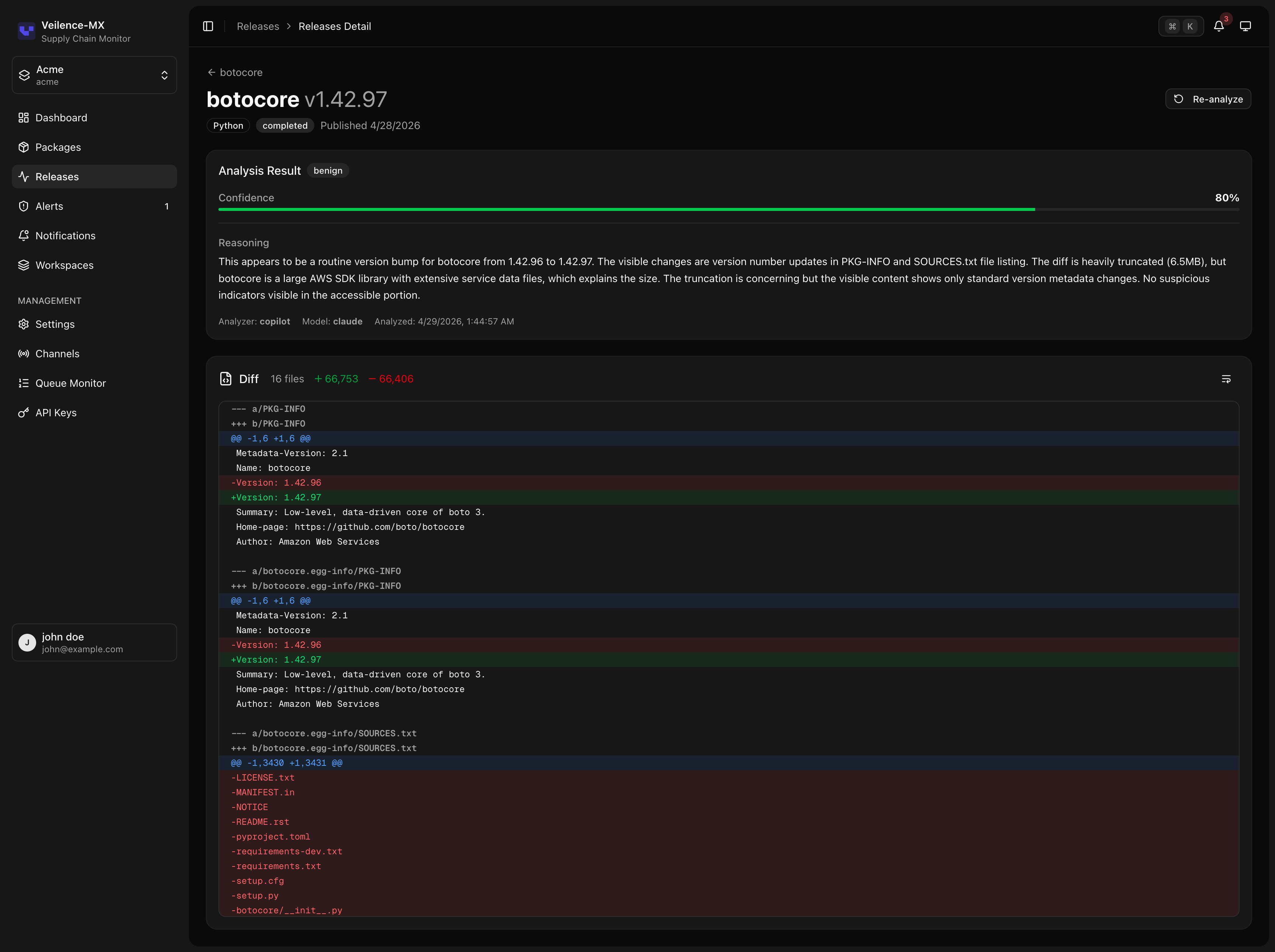 Release Analysis